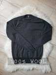 Szary grafitowy sweter wełniany oversize premium basic rozmiar XS