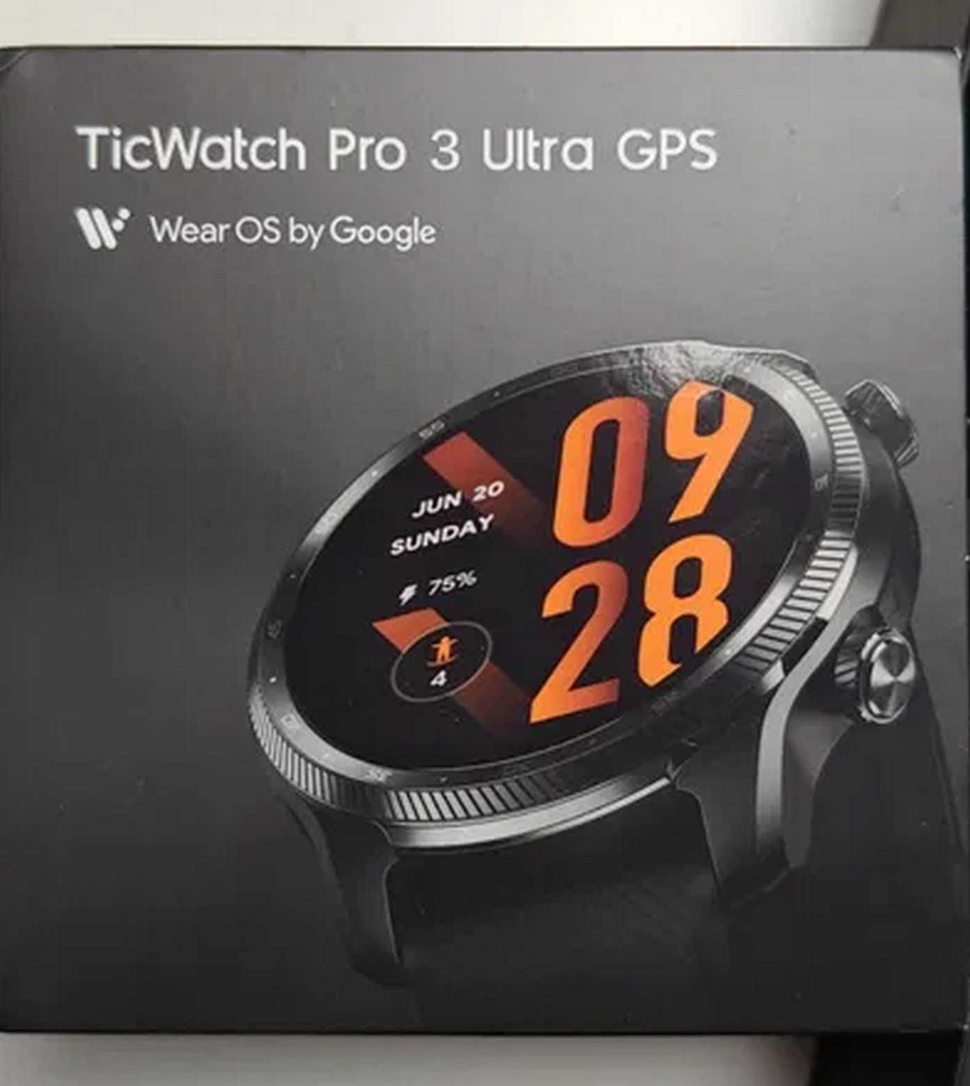 Okazja!HiT Jak Nowy Smartwatch Ticwatch Pro 3 ULTRA GPS Czarny Gratis!