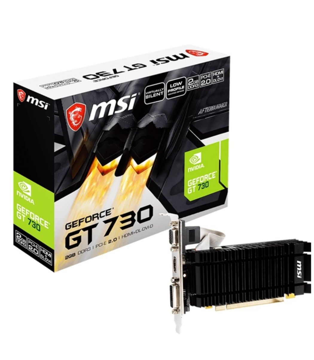 Відеокарта MSI PCI-Ex GeForce GT 730 2GB DDR3 (64bit) (902/1600) (D-Su