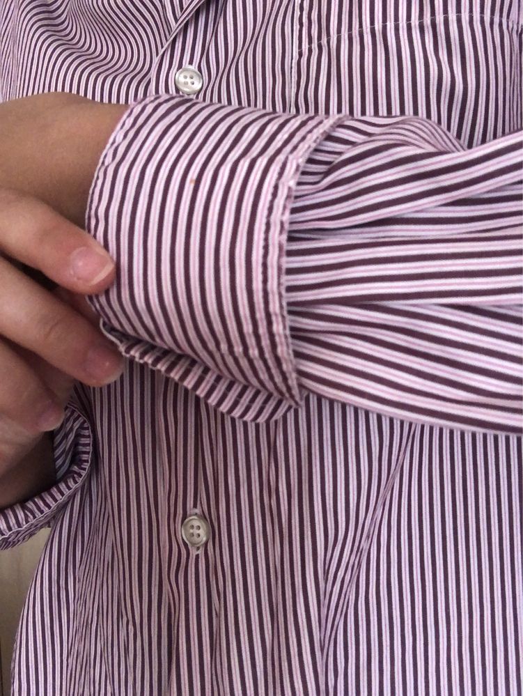 Camisa riscas violeta