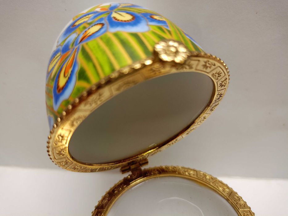 Idealny prezent szkatułka porcelana złocona 1