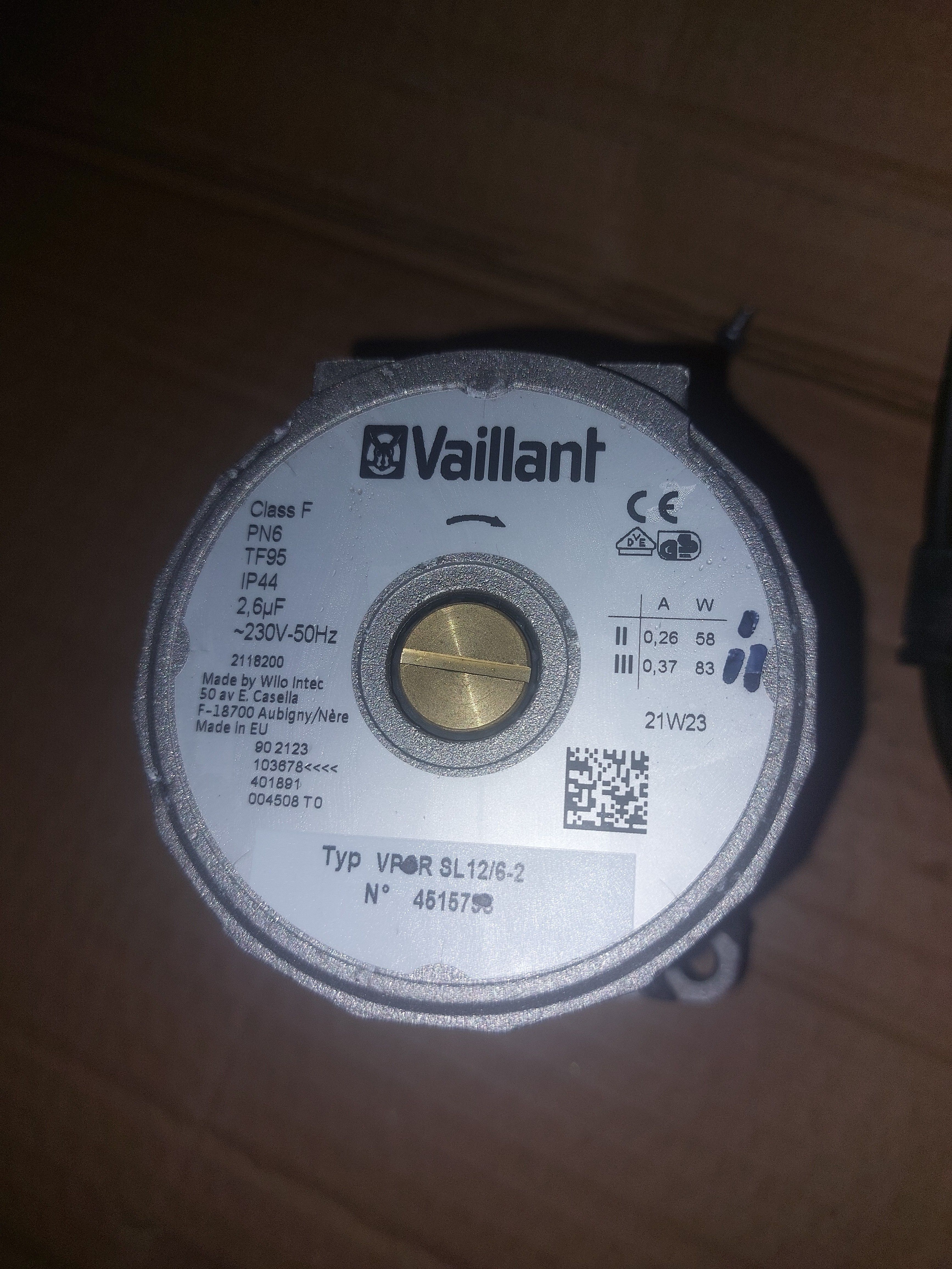 Silnik pompy Vaillant VPAR+5 service motor Wilo