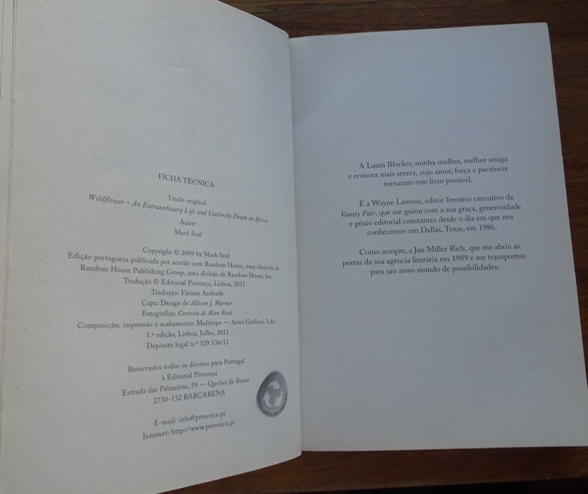 Dei O Meu Coração a África de Mark Seal