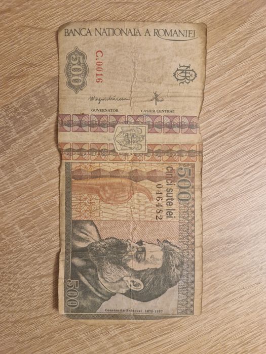 Banknot Rumunia 500 lei 1992