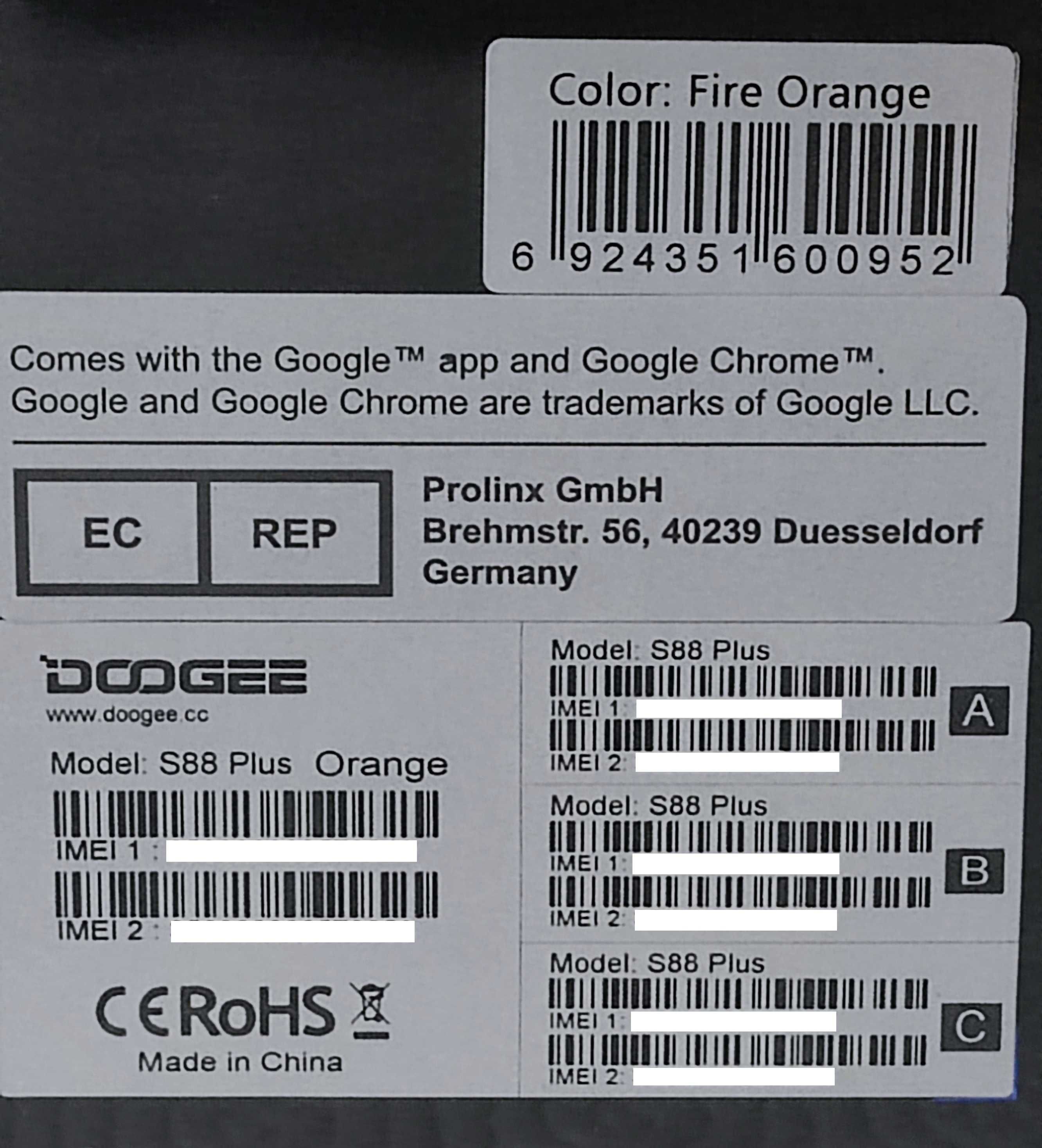 Smartphone Doogee S88 Plus Android 8GB RAM + 128GB