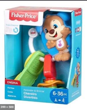 Chaveiro cãozinho fisher price para bebé