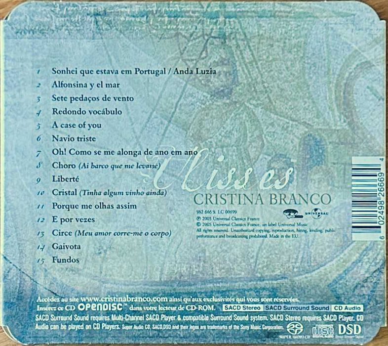 Cristina Branco - Ulisses - 2005 - CD