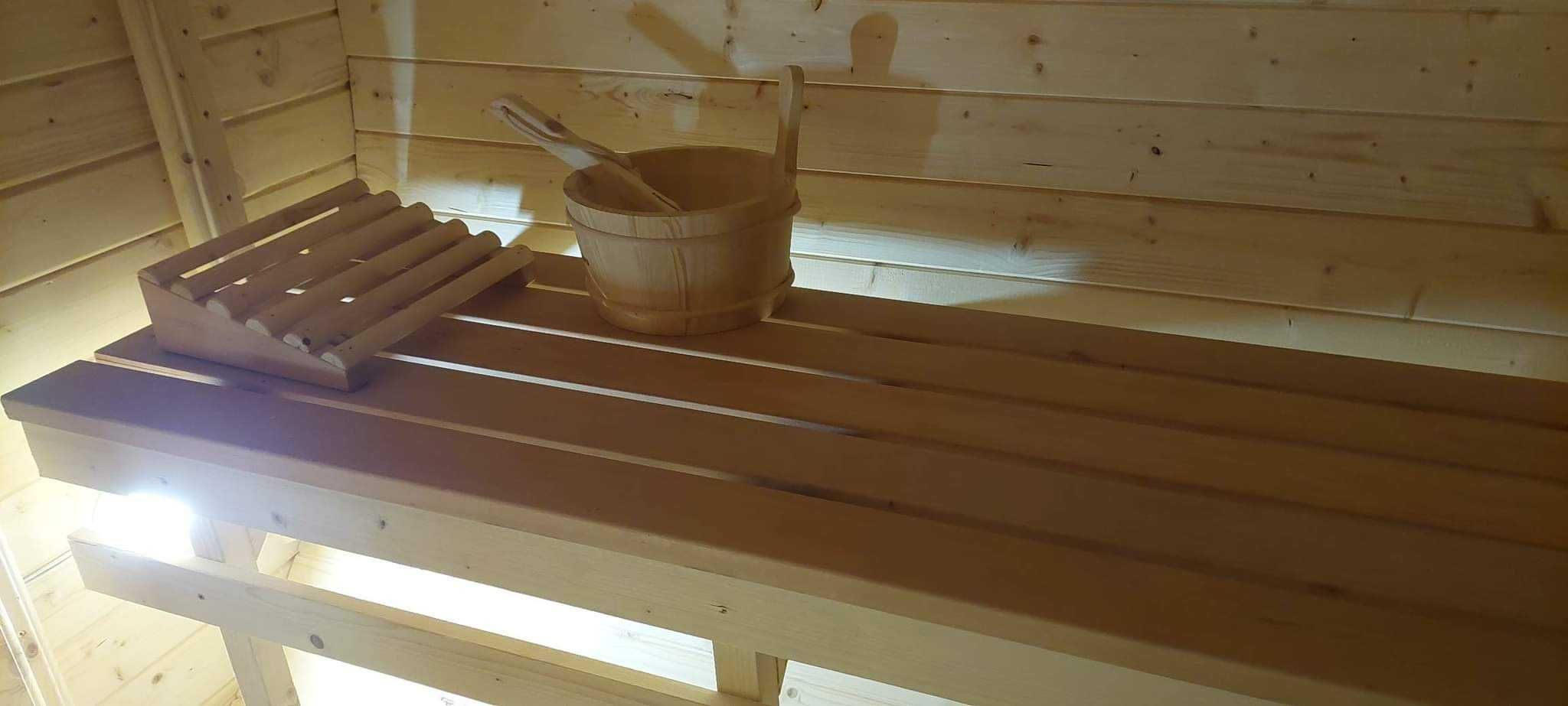 Sauna Beczka 300cm  Ogrodowa z Piecem Harvia - od Producenta z Litwy