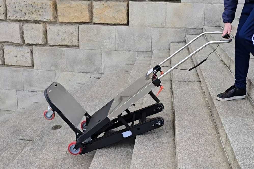 Schodołaz Towarowy Gąsieniowy LI-ION 250KG PRZENOSZ TRANSPORT