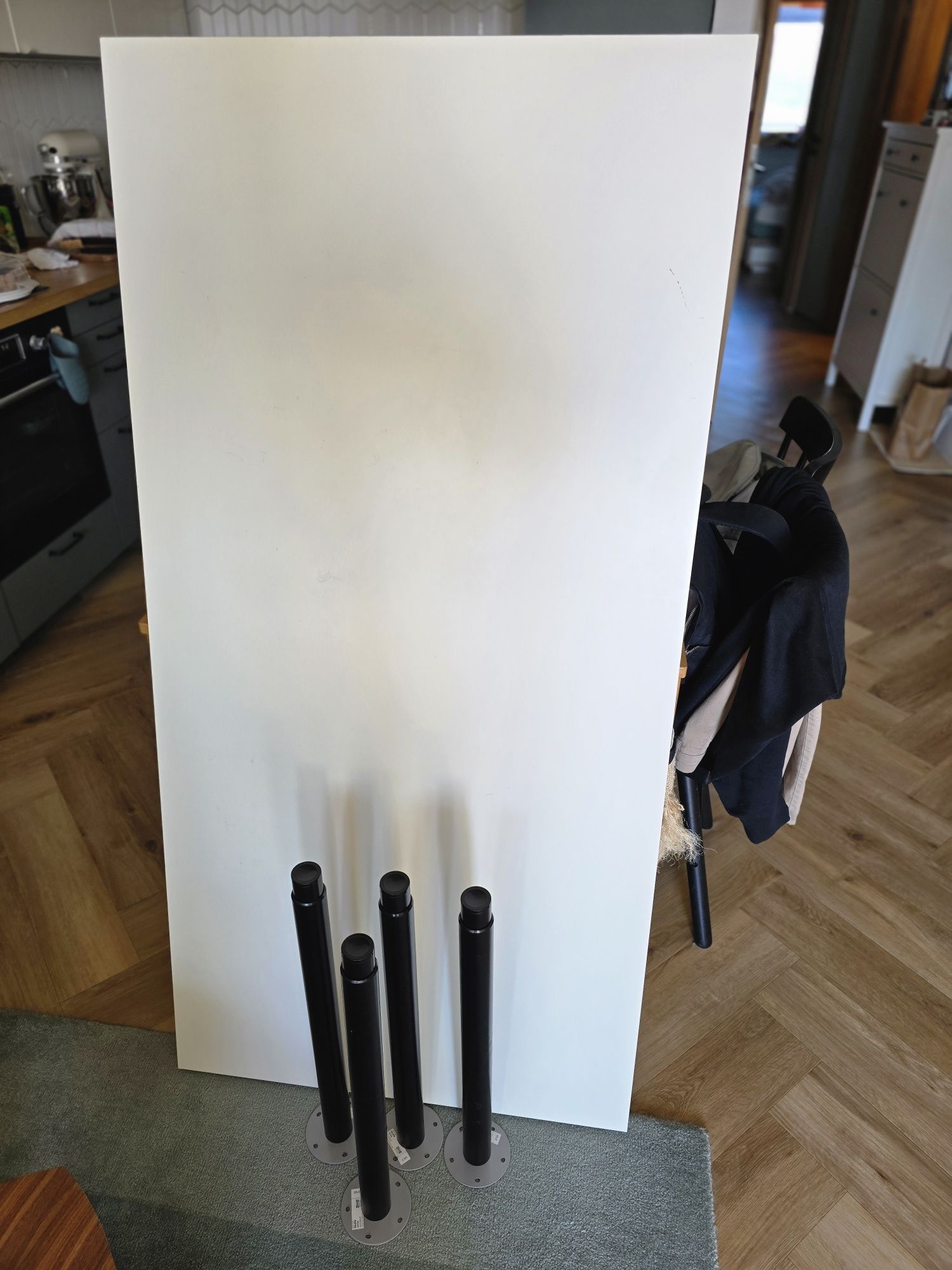 Biurko / Blat IKEA Linnmon 150x75 biały plus nogi Olov