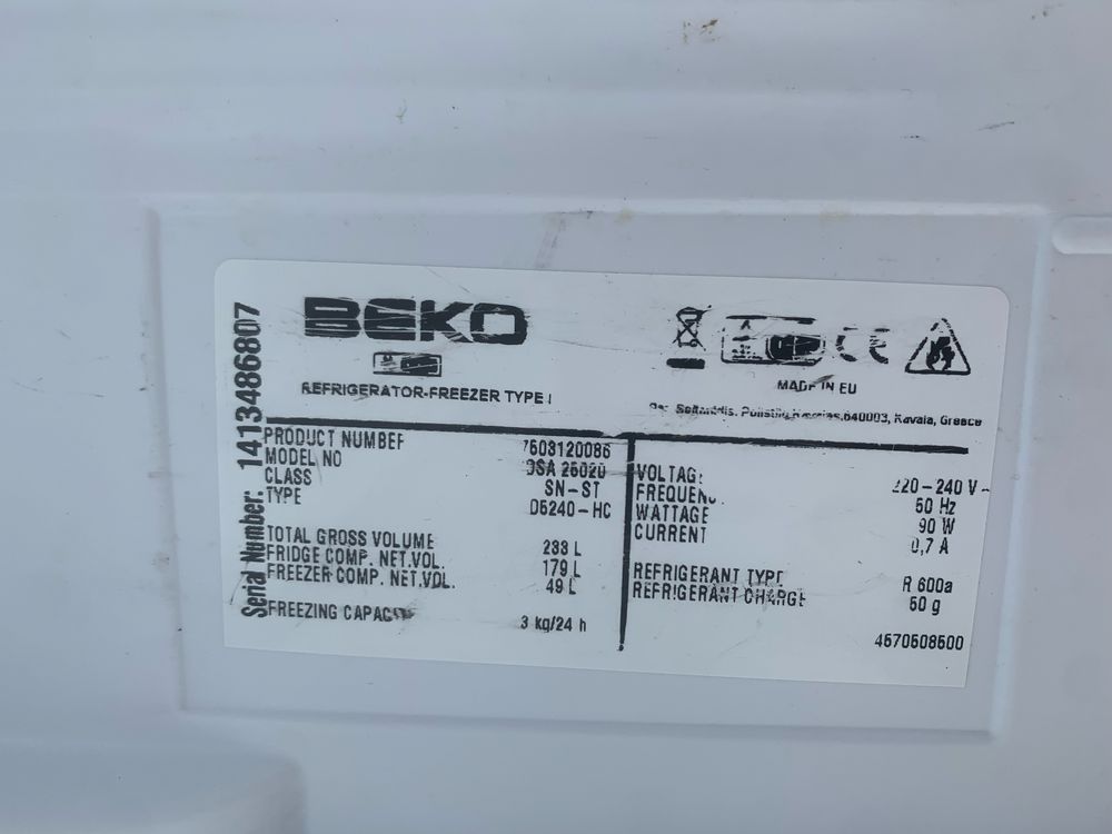 Frigorifico combinado 2 portas BEKO
