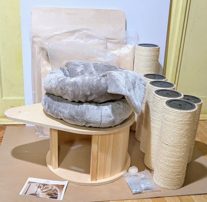 Natural Paradise Drapak Dla Kota Magnolia Xl Plus 105X90X175Cm Szary