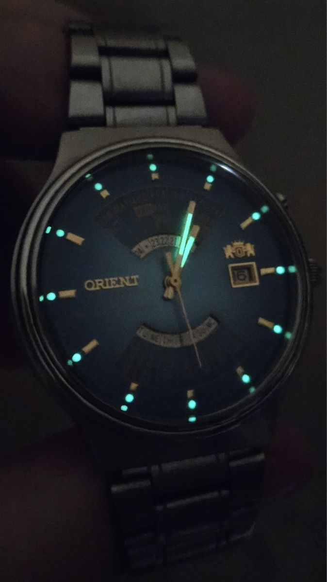 Orient Multi Year, Błękitna Tarcza, Automatyczny