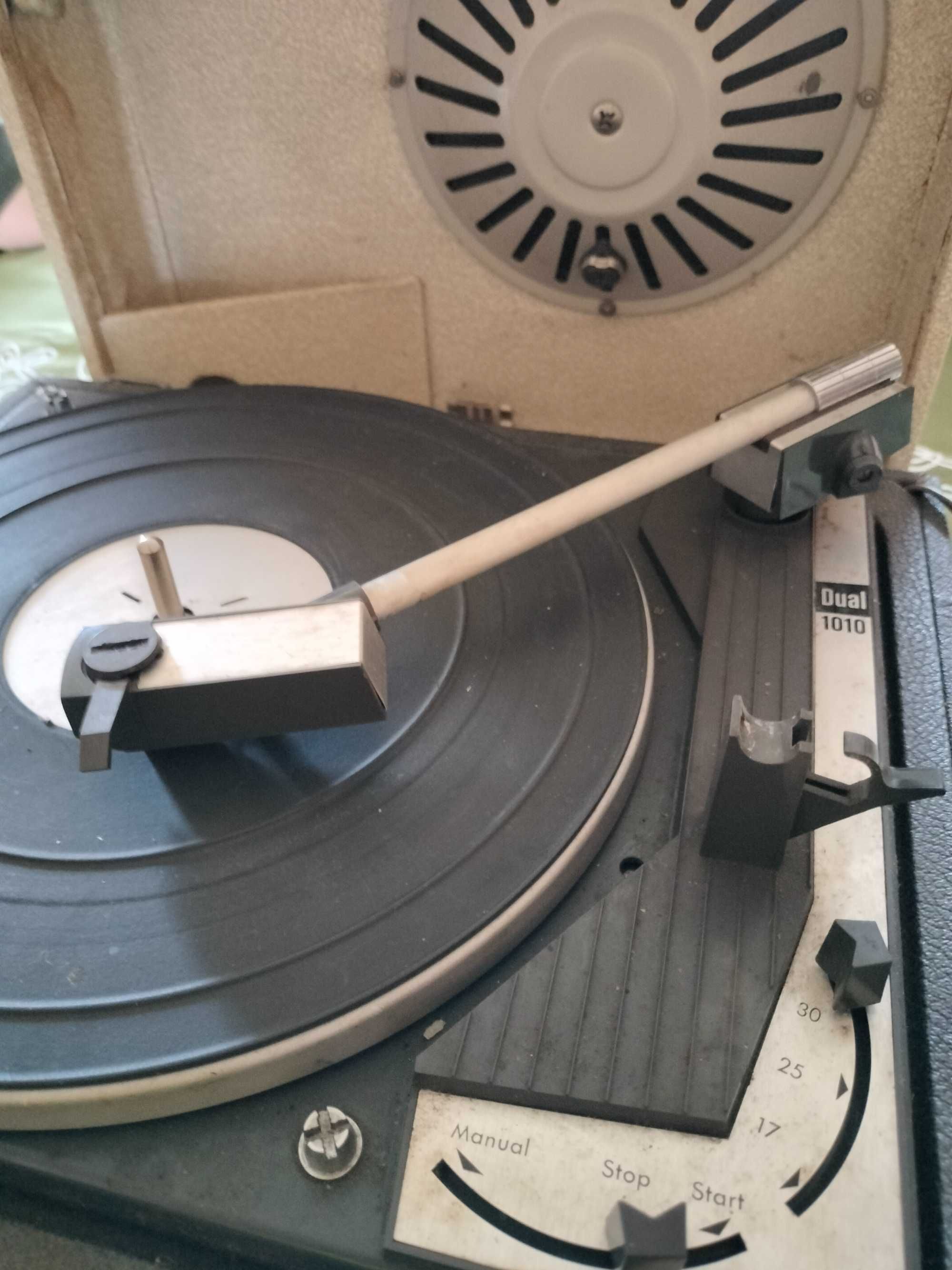 Retro gramofon Dual 1010 V niemiecki antyk działa