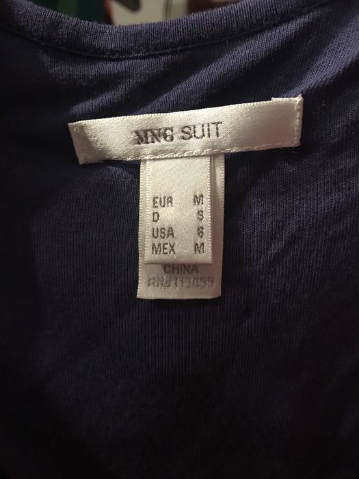 Vestido azul/roxo Mango
