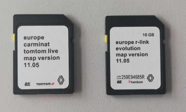 Оновлення старих карт Renault Live та R-Link Live до версії 11.05