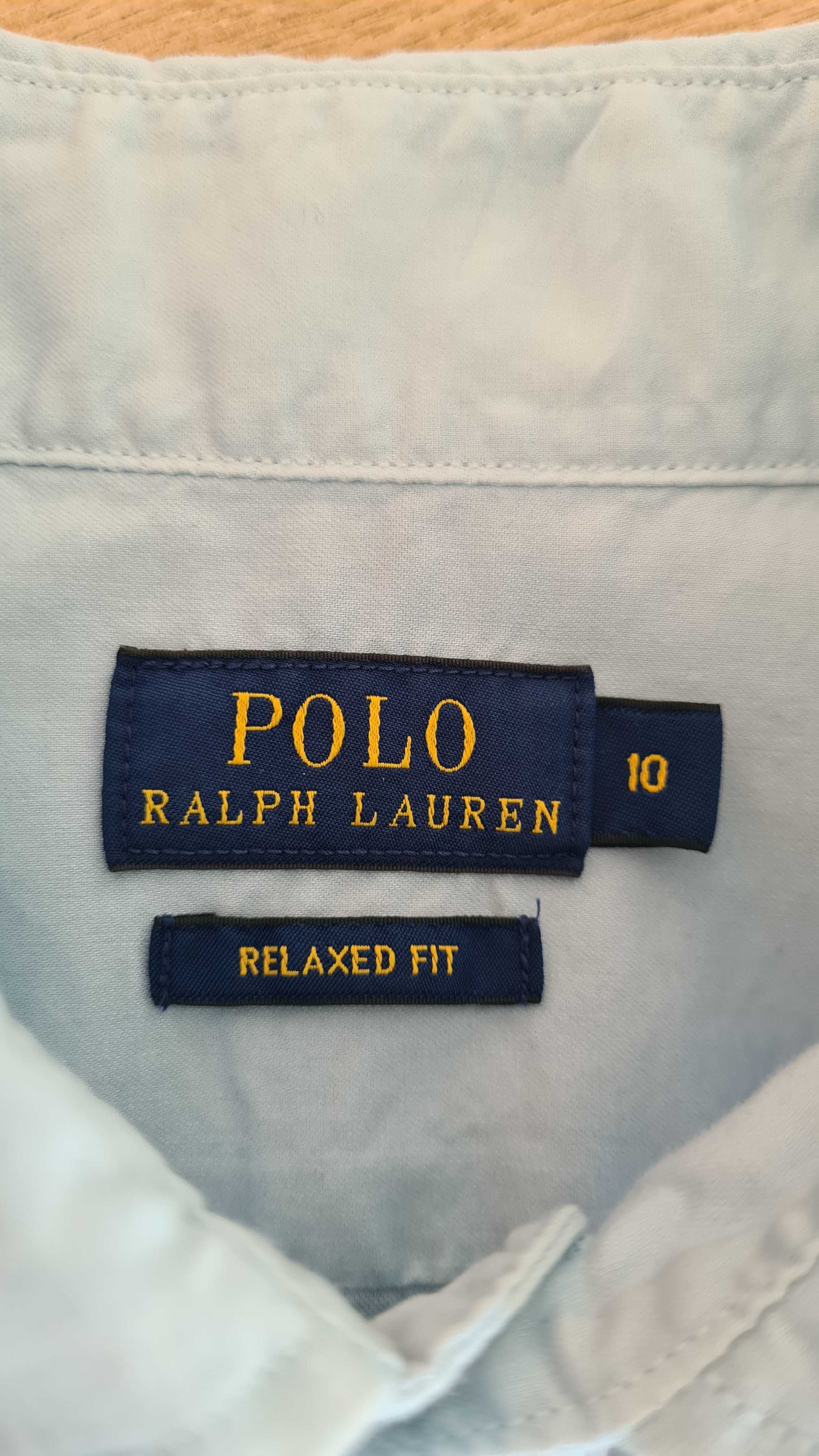 Koszula Polo Ralph Lauren. Old money. Błękitna, Baby blue. M 38.