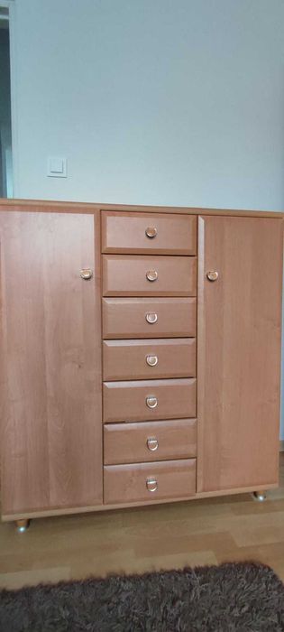 Meble komplet szafa+witryna+komoda+biurko+krzesło obrotowe