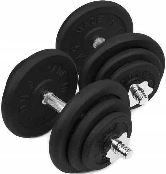 hantle żeliwne 2x20kg (zestaw 40kg)