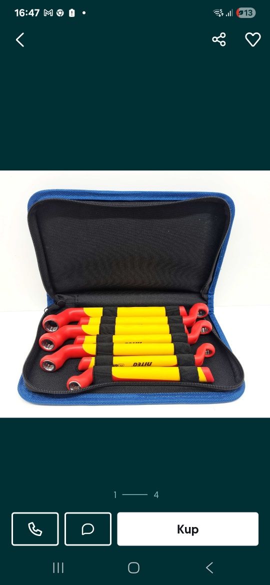 Klucze NITEO TOOLS oczkowe izolowane  1000
