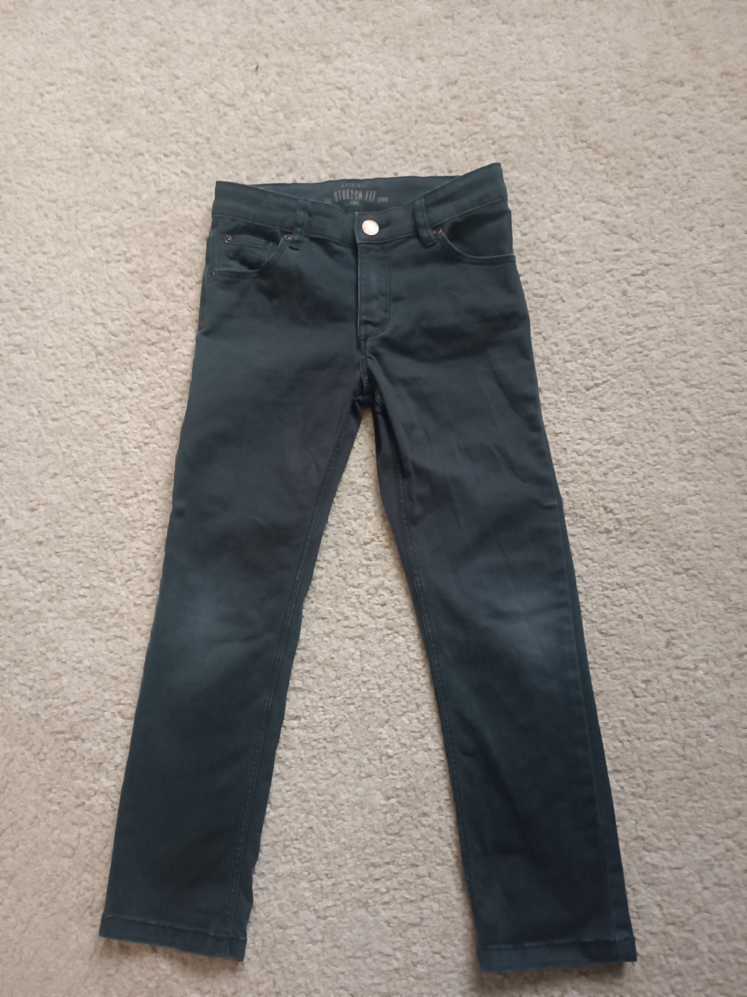 Spodnie slim H&M czarne 116