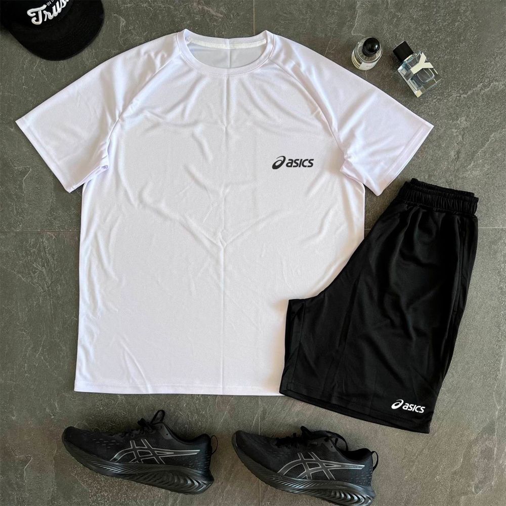 Чоловічий костюм asics шорти + футболка