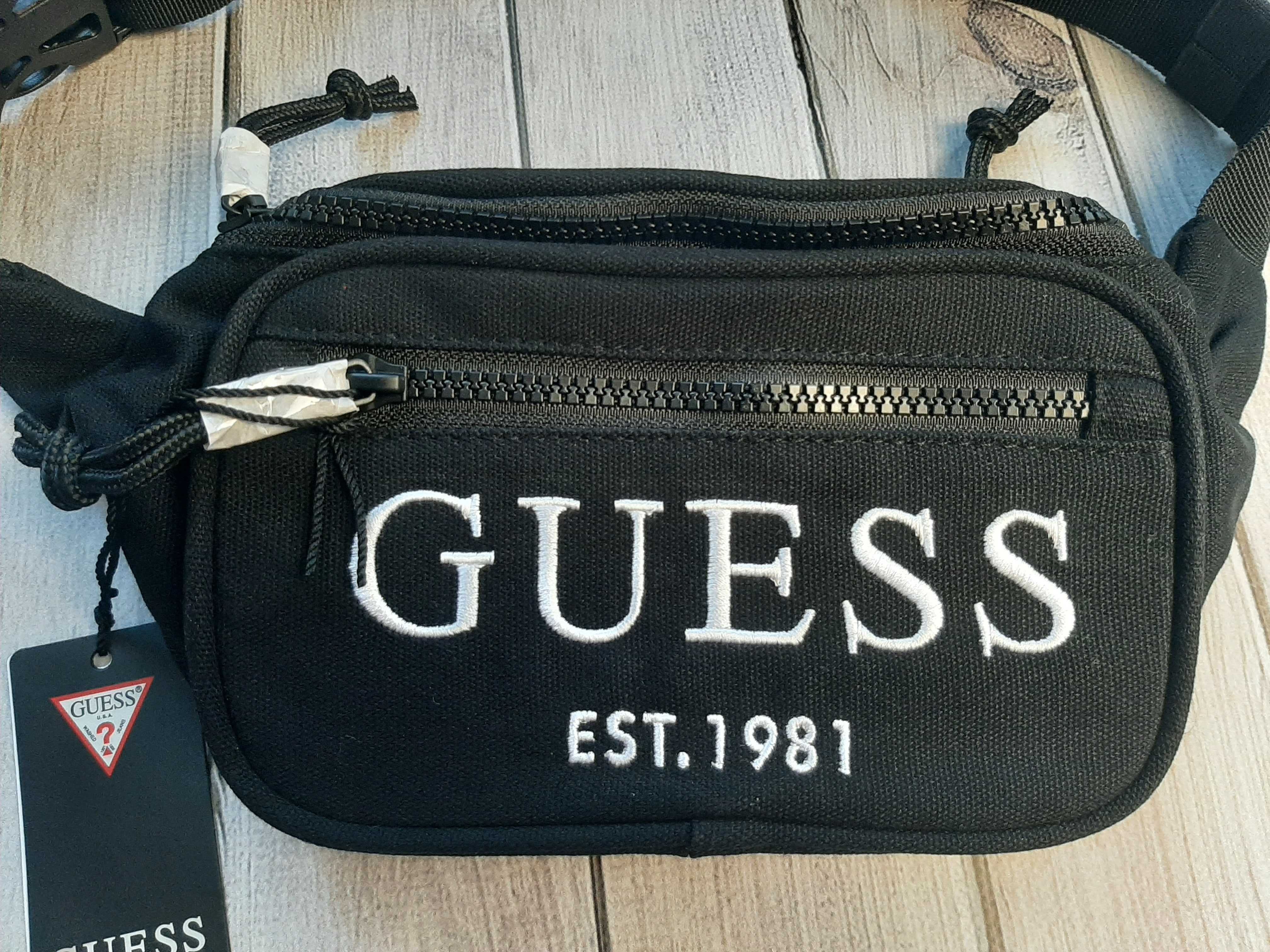 Оригинальная сумка на пояс Guess