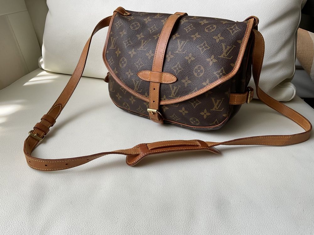 Louis vuitton vintage  saumur 30  сумка через плечо