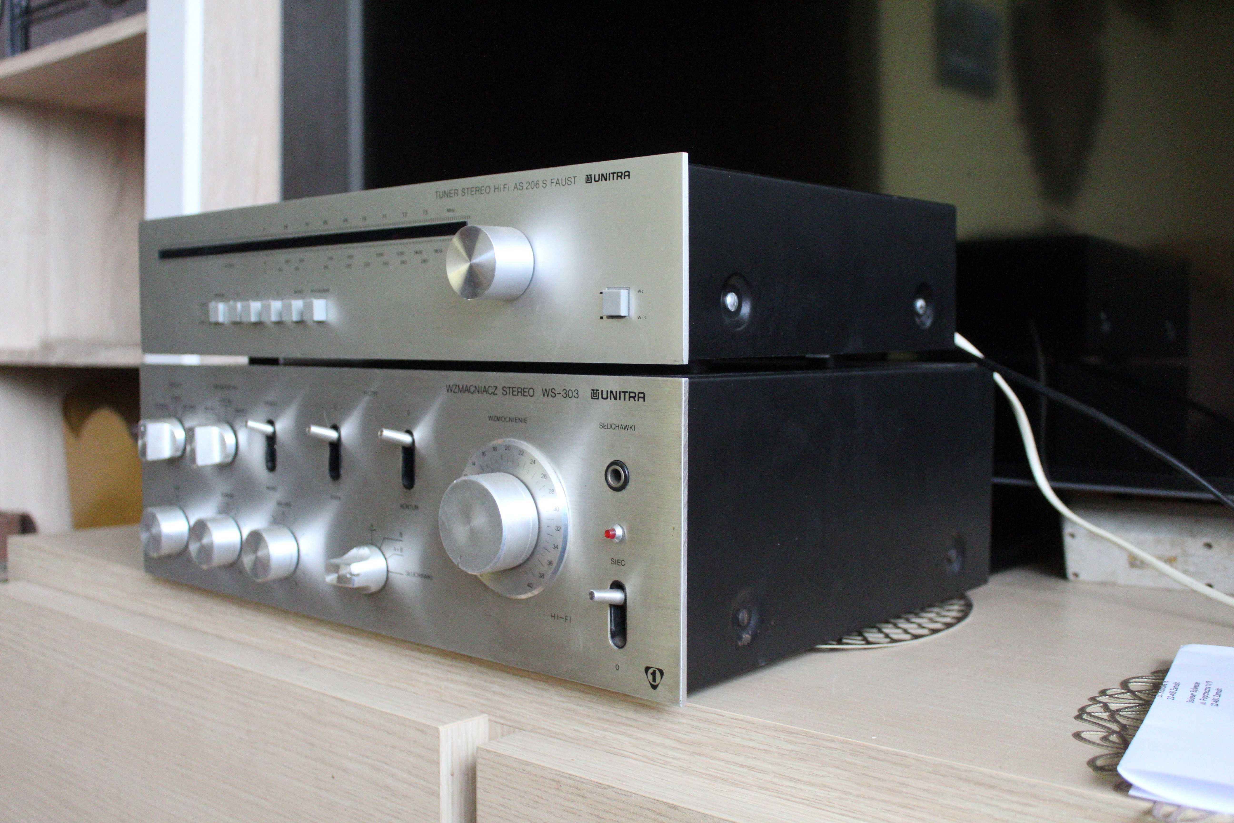 UNITRA-ws 303 wzmacniacz+ Tuner faust AS206