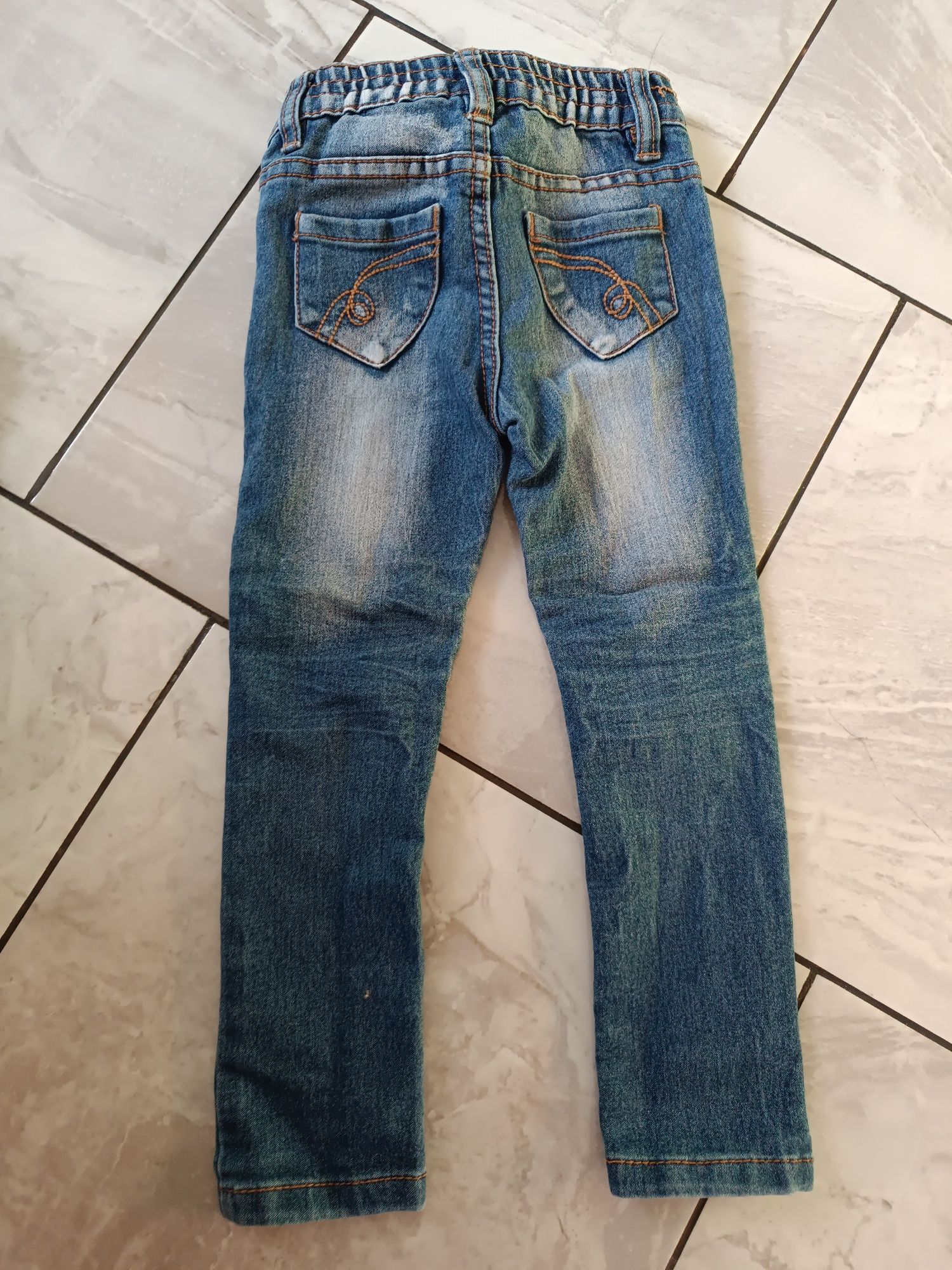Dwie pary spodni r 98 jeans spodnie skinny