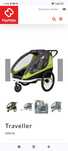 Hamax Traveller 2w1 przyczepka rowerowa dla 2 dzieci