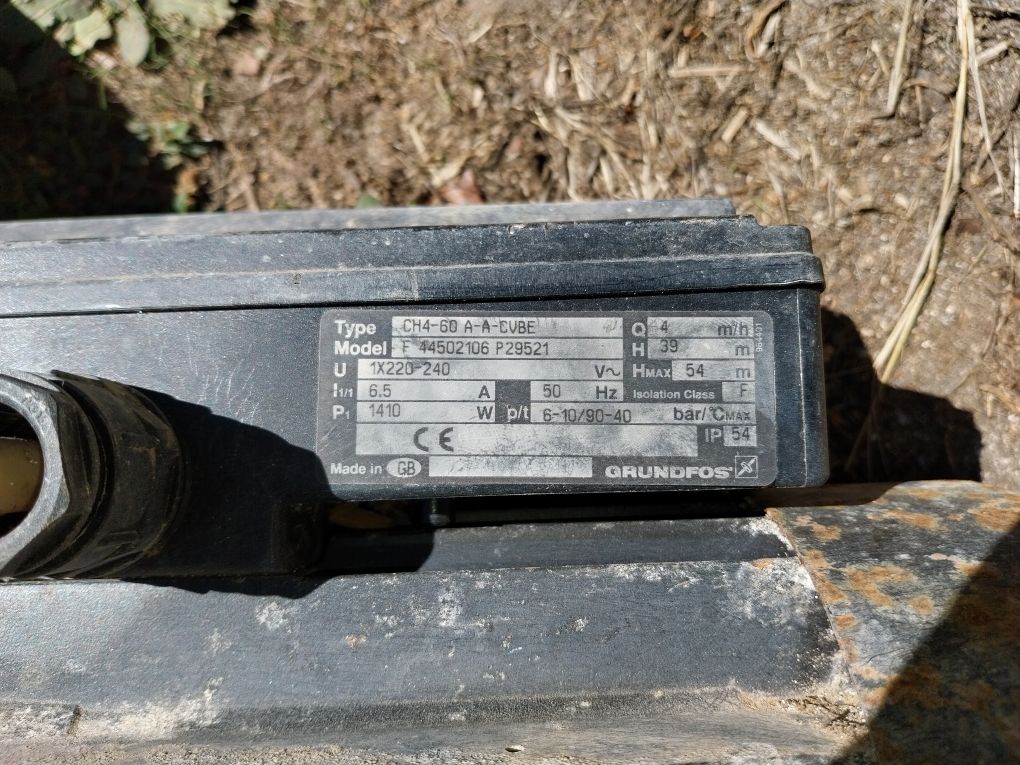 Bomba de água grundfos