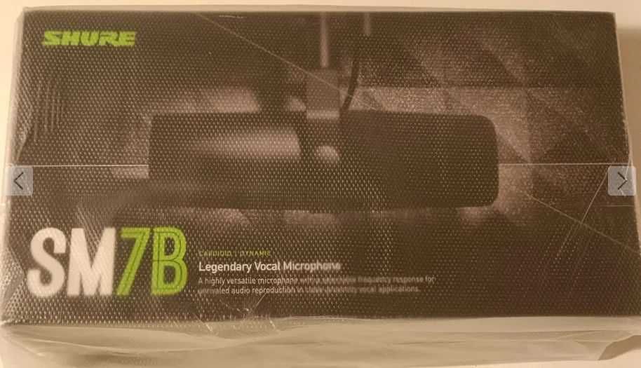 Mikrofon dynamiczny instrumentalny Shure SM7B kardioidalny FV zPL