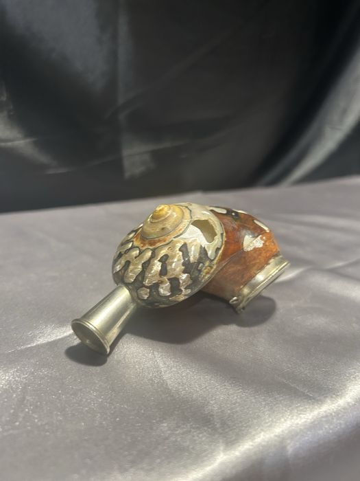 Fajka dekoracyjna w muszli – Niepowtarzalna ozdoba – Kolekcjonerska