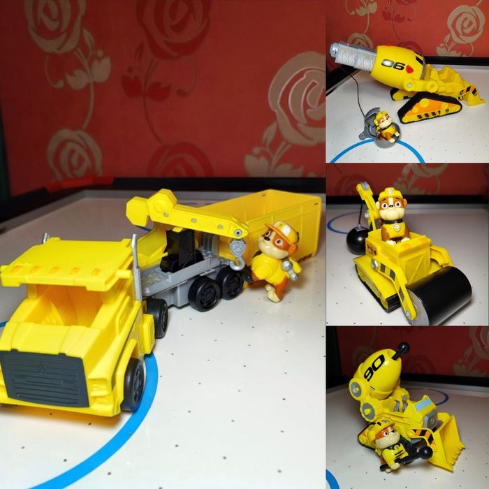 Щенячий патруль Paw patrol Spin Master Оригінал Кремез з бульдозером