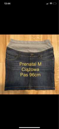 Prenatal 38/ M ciążowa jeansowa dżinsowa spódniczka spódnica niebieska