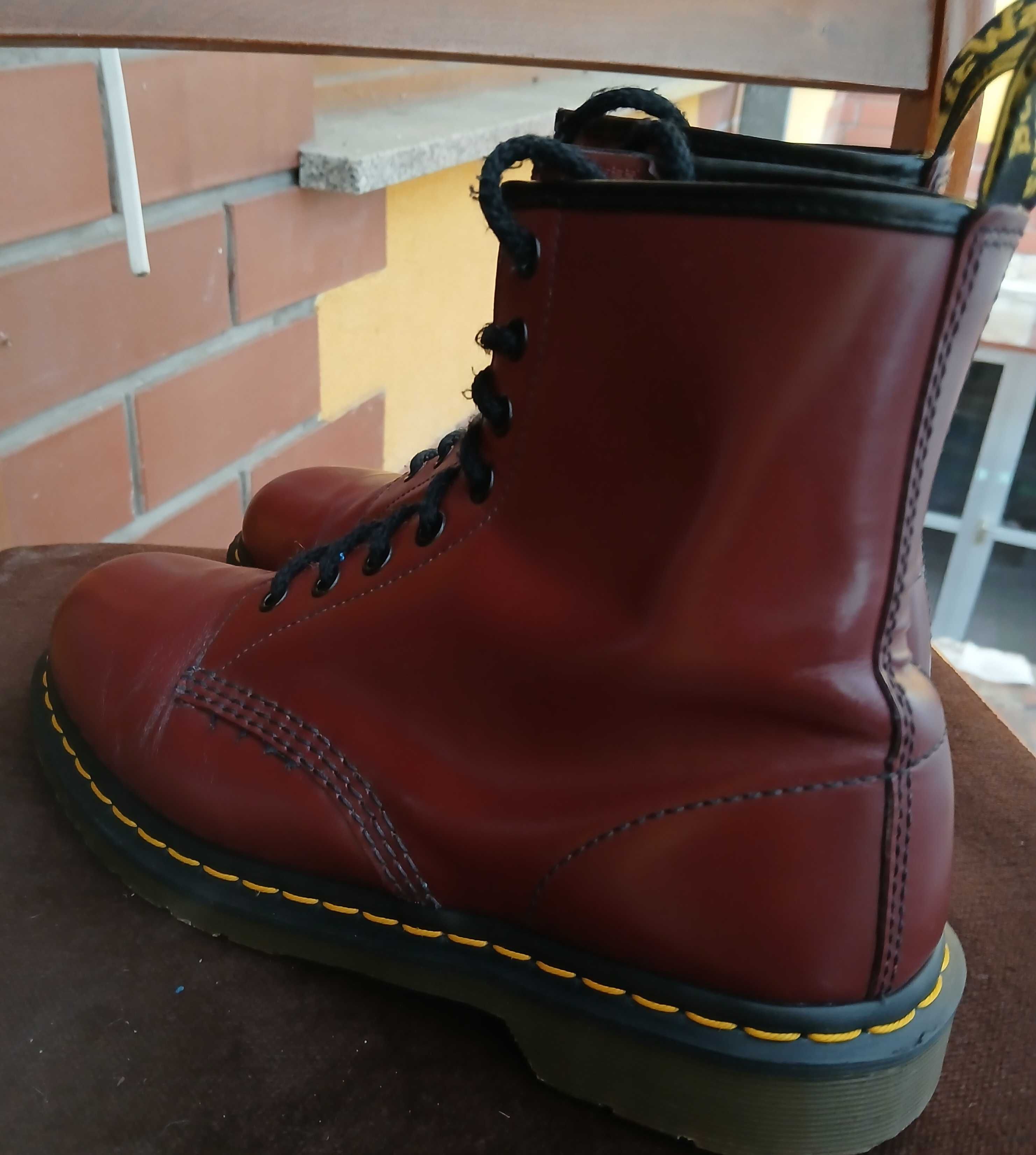 Dr Martens 1460, cherry red, oxblood, rozmiar 8
