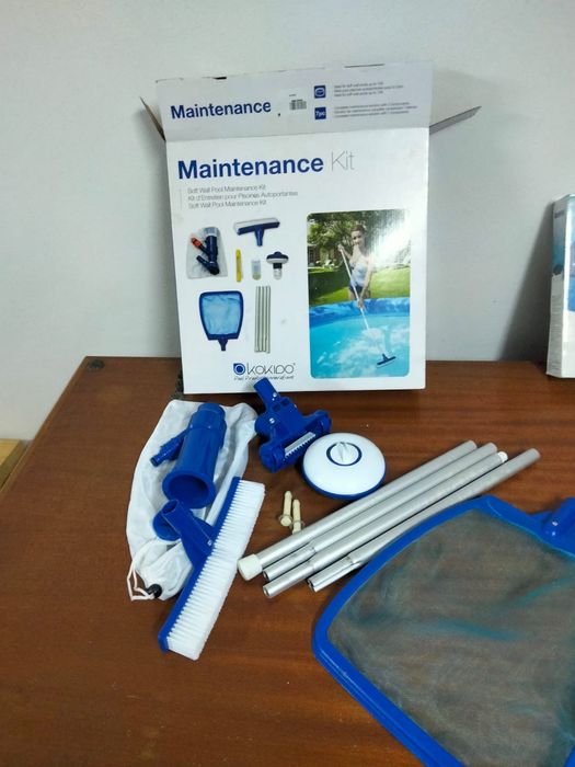 Capa de piscina + Kit de manutenção de piscina