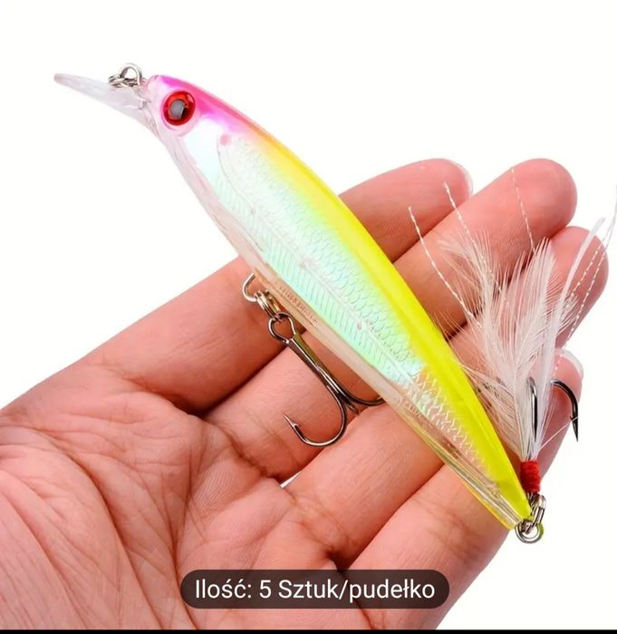 Wobler 11 cm Sandacz Szczupak 5 szt