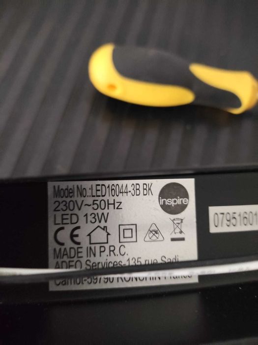 Candeeiro de teto - preto - 78cm