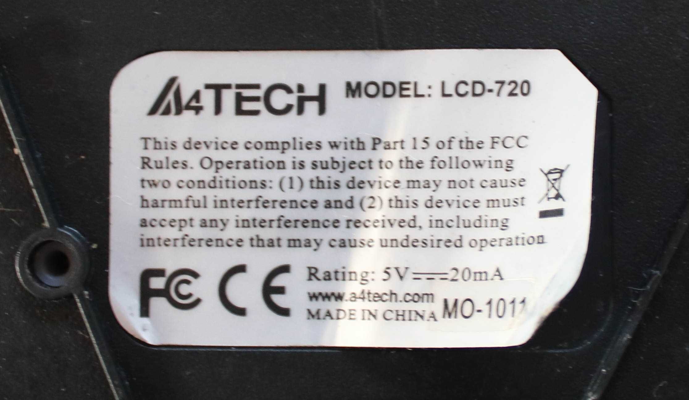 Klawiatura A4Teh model LCD-720 - klawisze na sztuki