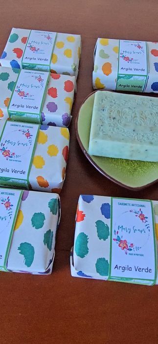 Sabonete Artesanal/ Natural de Argila Verde