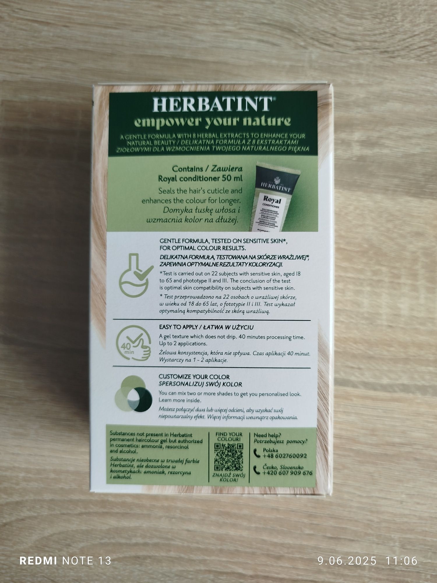 Herbatint farba do włosów 10N