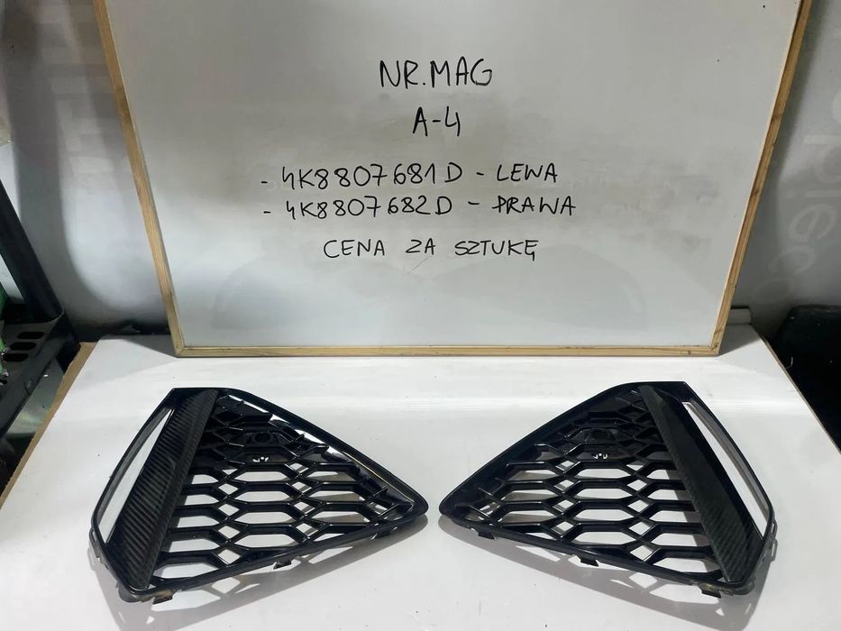 KRATKA ZDERZAKA PRZÓD LEWA LUB PRAWA AUDI RS6 RS7 C8 carbon  4K8807681D 4K8807682D
