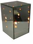 Lampion lustrzany 15cm LED Znicz