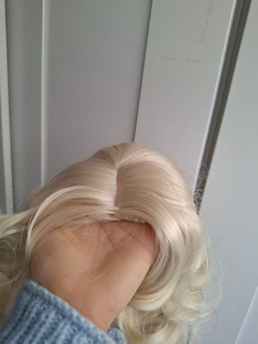 Peruka jasny blond loki Marilyn Monroe cosplay wig premium syntethic h