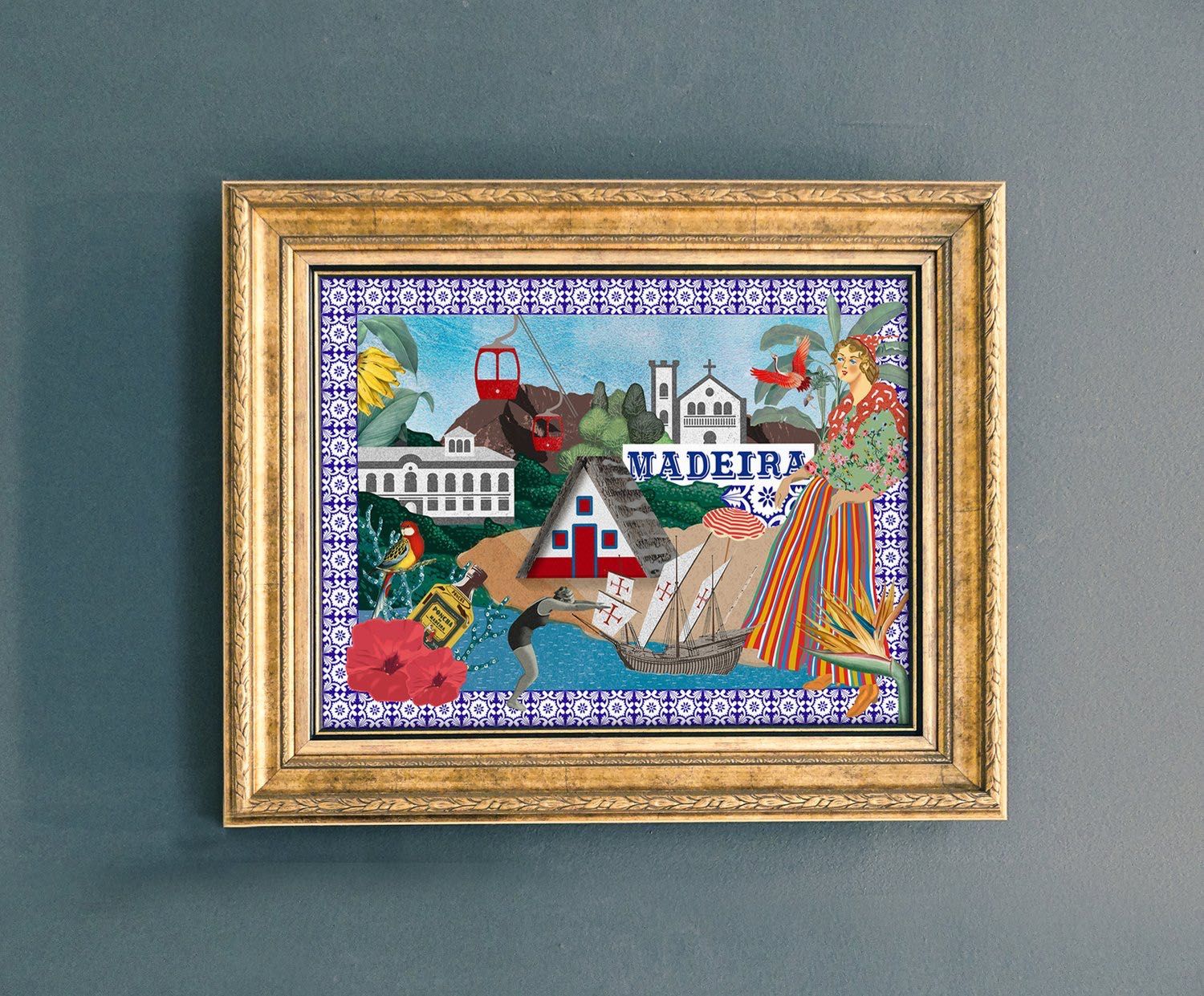 Ilustração "Ilha da Madeira" - 50x70 cm