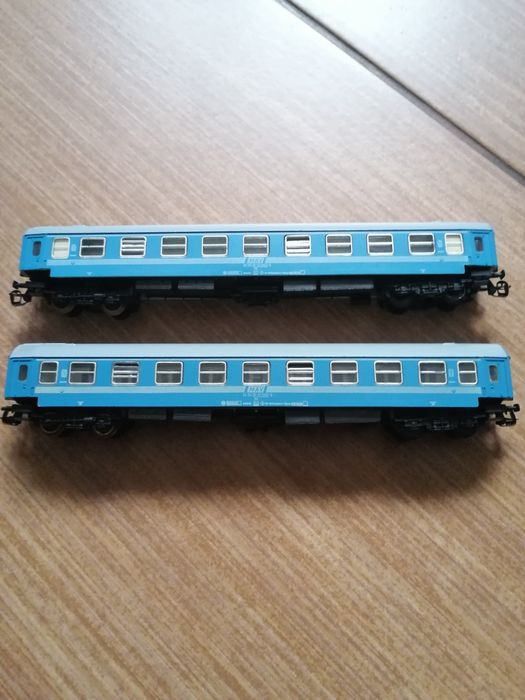 Wagony wagoniki kolejki elektrycznej w skali tt, 2 sztuki, zestaw 1