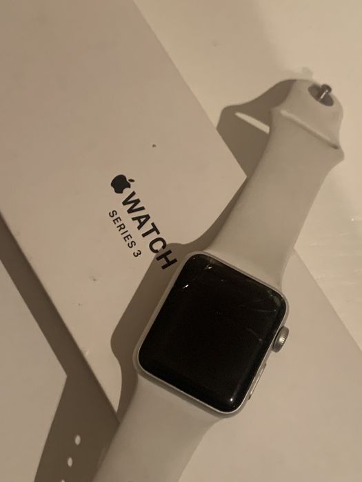 Apple watch seria 3 38mm pudelko+ladowarka