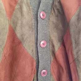 Casaco de malha e pele genuina para homem nº 58 *